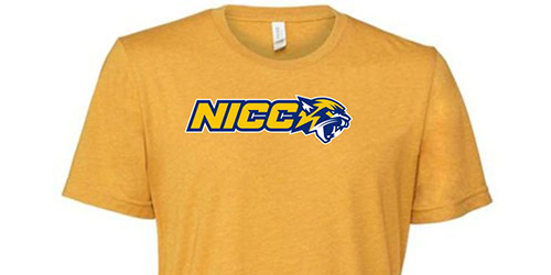 A yellow t-shirt with the 网赌网站 Cougars logo.